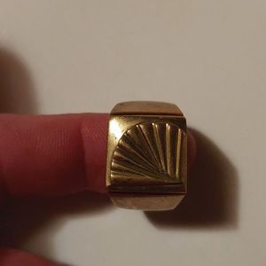 18K Yellow Gold Men's Ring